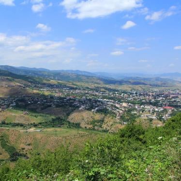 View of Stepanakert/Khankendi, Nagorno-Karabakh administrative center.