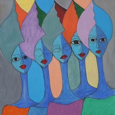 Untitled, My Plate of Combo Series, Acrylic Paint by Abul Oyay Deng, 2020.