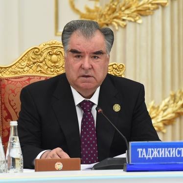 Tajik President Emomali Rakhmon attends a meeting of the Collective Security Council of the Collective Security Treaty Organization (CSTO) in Dushanbe, Tajikistan September 16, 2021.