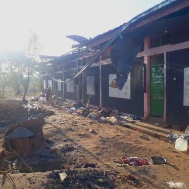 Damage to the exterior of a school building