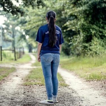 17-year-old tobacco worker on a dirt road 