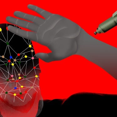 Illustration of weapons firing towards a person 