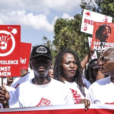  People demonstrate against rising cases of violence against women during International Human Rights Day, Nakuru, Kenya, December 10, 2024.