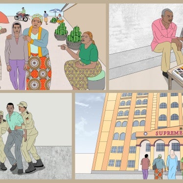 Collage of four illustrations