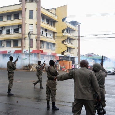 Police fired tear gas during a nationwide strike called by Mozambique presidential candidate Venancio Mondlane to protest the provisional results of an October 9 election, in Maputo, Mozambique, October 21, 2024.