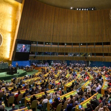 The United Nations General Assembly Hall in New York City, New York, US, April 21, 2025.
