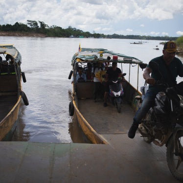 Puerto Asís pier in Putumayo, Colombia, on October 19, 2025.