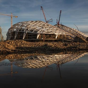 The Central Olympic Stadium, or Fisht Stadium, will host the opening and closing ceremonies of the 2014 Winter Olympic and Paralympic Games in Sochi, Russia.