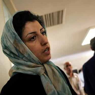 Iranian human rights activist, Narges Mohammadi, at the Defenders of Human Rights Center in Tehran, June 25, 2007. 