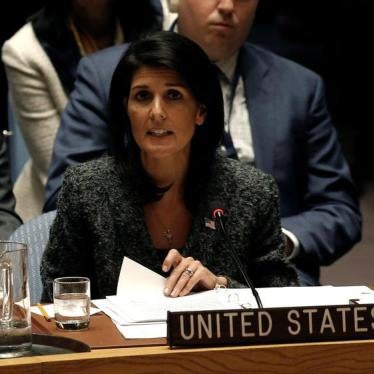 U.S. Ambassador to the United Nations Nikki Haley speaks in the U.N. Security Council at U.N. headquarters in New York City, U.S., February 28, 2017.