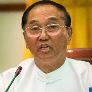 Vice President Myint Swe speaks at a press conference of the government commission’s final report on the Rakhine State investigation in Rangoon, Burma, August 6, 2017.