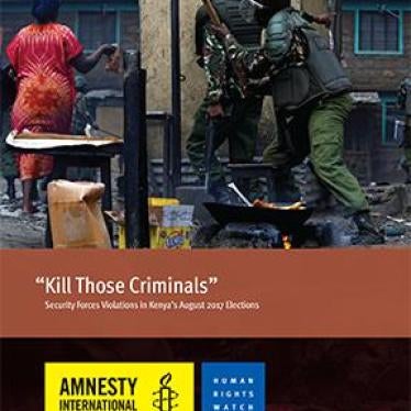 Cover for Kenya Report