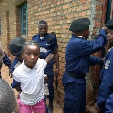 Police arrested 15-year-old Binja Happy Yalala during a peaceful protest in Idjwi, eastern Democratic Republic of Congo, on November 15, 2017.