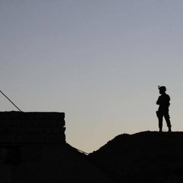 A Peshmerga soldier on the outskirts of the city of Erbil in the Kurdistan Region of Iraq on January 2, 2017.