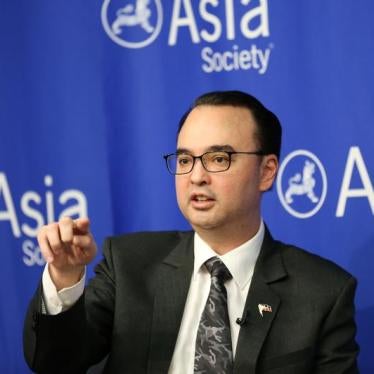 Philippine’s Secretary of Foreign Affairs Alan Cayetano gives a speech at Asia Society in Manhattan, New York, U.S., September 21, 2017. 