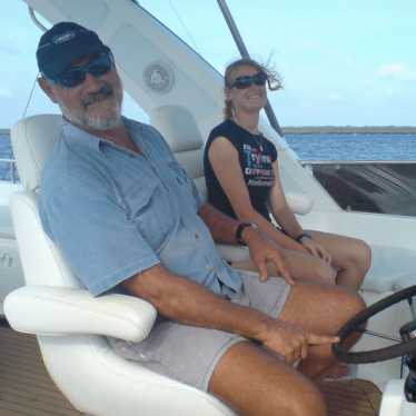 Andre Hanekom with his daughter Amanda Hanekom @2019 Private  