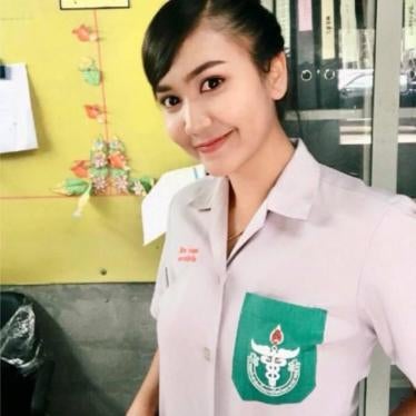 Family photo of police medic Capt. Sineenath Kongput, who was seriously wounded in a car bombing in Thepa district, Songkhla province,  Thailand, on January 8, 2019.  