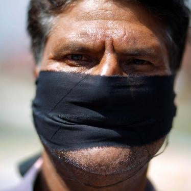 A journalist protests a set of laws that threaten to curb free speech, Kathmandu, Nepal, September 19, 2018.