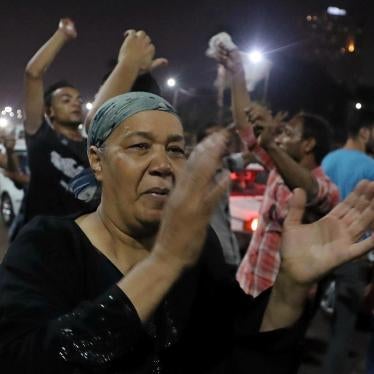Small groups of protesters gather in central Cairo shouting anti-government slogans in Cairo, Egypt September 21, 2019.